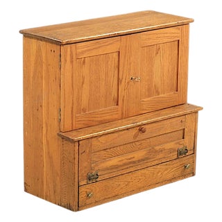 Early 20th Century Oak Machinist Chest / Cabinet For Sale