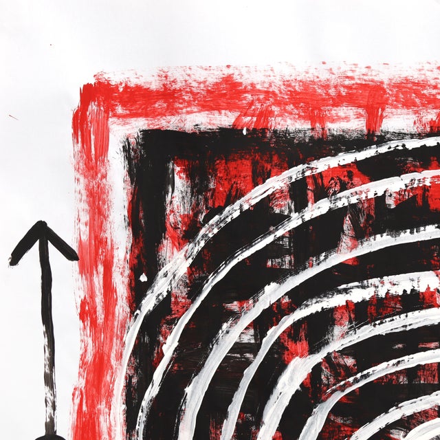 Whirlpool Whisper - Original Abstract Swirl Mixed Media Artwork on Paper by Gary John For Sale - Image 4 of 5