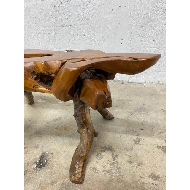 Mid-Century Coastal Driftwood Coffee or Side Table, 1970s For Sale - Image 9 of 13