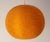 1970s French Pendant Light in Textured Orange Acrylic Glass, 1970 For Sale - Image 5 of 9