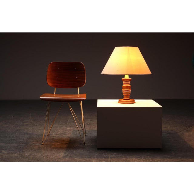 Wood Decorative Table Lamp, 1940s For Sale - Image 7 of 12