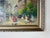 1950s Vintage Parisian Street Landscape Oil on Canvas Painting, Unsigned For Sale - Image 9 of 10