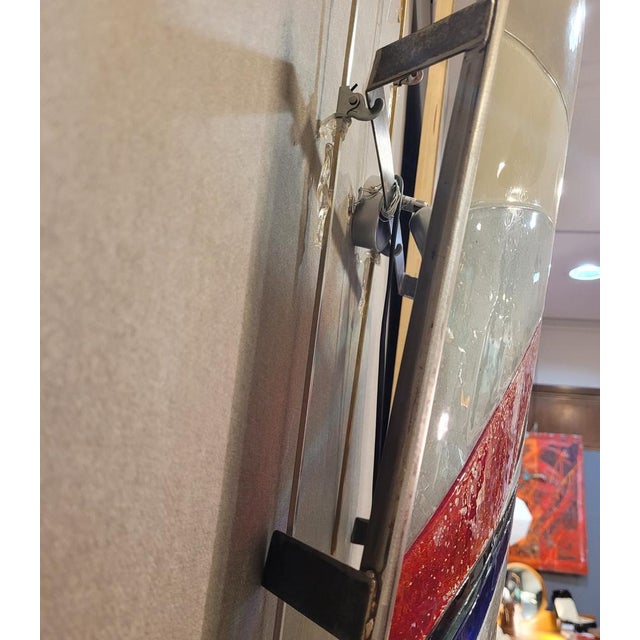 Asymmetrical Polychrome Glass Wall Sconce, France, 21st Century For Sale - Image 14 of 16