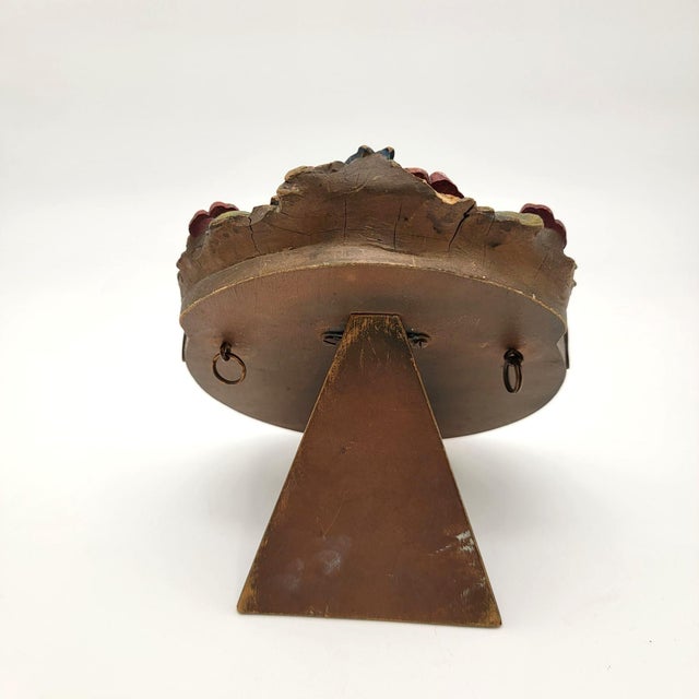 Antique Barbola Vanity Dresser Mirror With Flowers For Sale In Las Vegas - Image 6 of 8