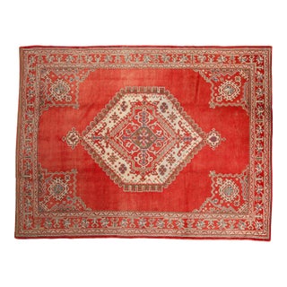 Distressed Oushak Carpet - 7'5" X 9'8" For Sale