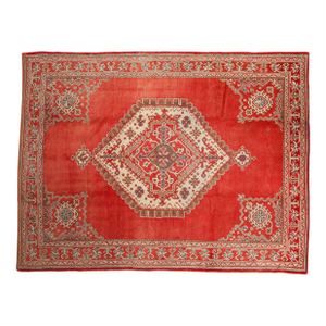 Distressed Oushak Carpet - 7'5" X 9'8"