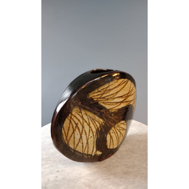 1970s Large Ceramic Vase by Aleph Hammer For Sale - Image 17 of 17