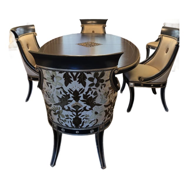 Marge Carson Dining Table and Chairs - Set of 8 For Sale