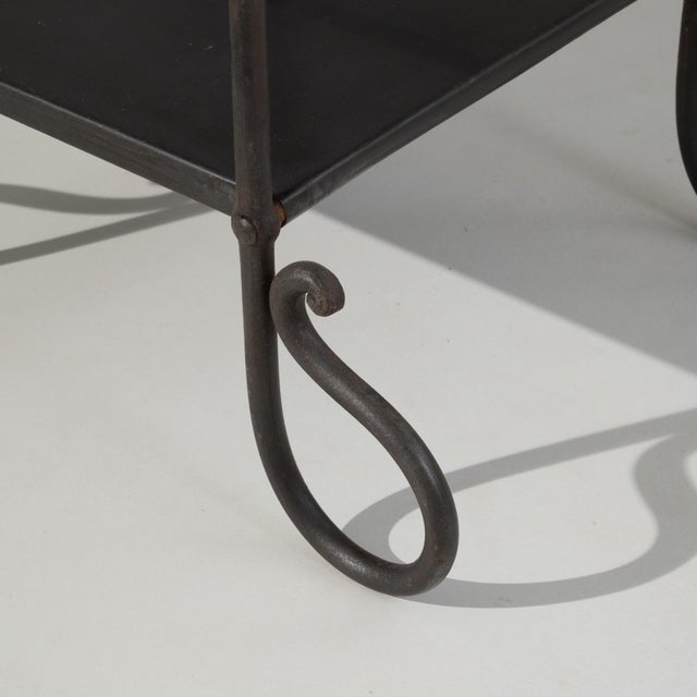 1900s French Metal Vanity With Marble Top and Mirror For Sale - Image 13 of 18