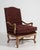 19th Century France Louis XIV Burgundy Wood Armchair For Sale - Image 11 of 11