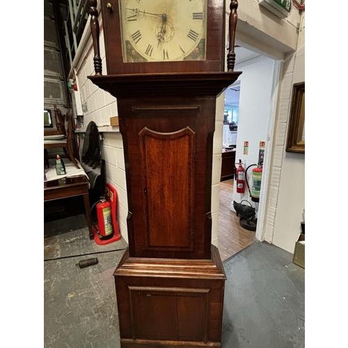 Longcase Clock in Wood For Sale - Image 5 of 10