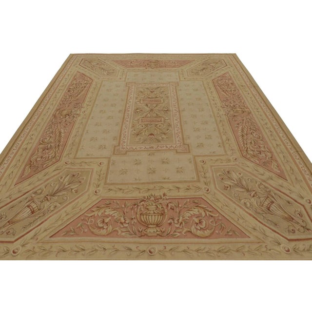 Contemporary Rug & Kilim’s Aubusson Style Flatweave Rug With Pictorials and Floral Pattern For Sale - Image 3 of 6