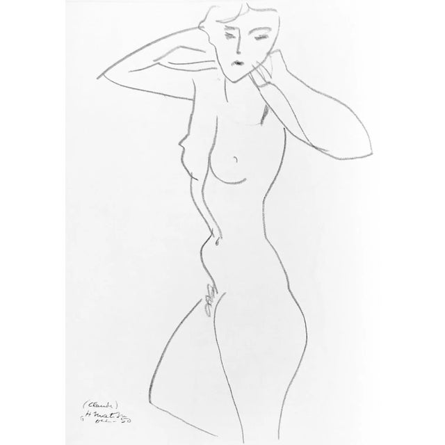 Artist: Henri Matisse Country: France Title: Untitled – DM0346 Medium: Lithograph Paper: Vellum 15 x 11 inch...