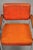 Mid 20th Century Vintage Mid Century Modern Orange Naugahyde Chrome Arm Chairs by Malibu - A Pair For Sale - Image 5 of 12