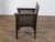 Set of 12 Moroccan Ebonized Carved Wood Armchairs with Leather Seats, circa 1900 For Sale - Image 10 of 12