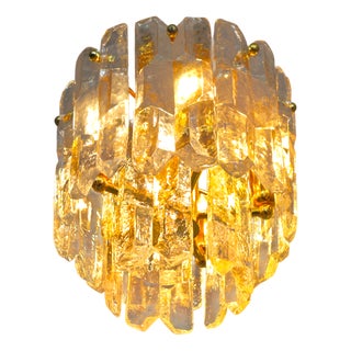 Ceiling Light with Glass from Kalmar Franken KG, 1970s For Sale