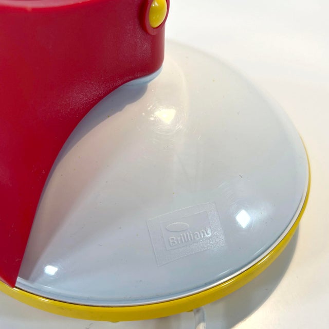 Red Postmodern Red and Yellow Toucan Table Lamp from Brilliant Leuchten, Germany, 1980s For Sale - Image 8 of 12