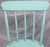 Vintage Chippy Turquoise Wooden Farmhouse Shabby Chic Accent Chair For Sale - Image 11 of 13