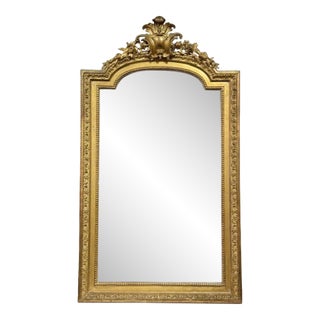 19th Century French Louis XVI Giltwood Mirror For Sale
