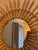 Vintage Rattan Sunburst Wall Mirror – 60 Cm – Mid-Century Bohemian Style For Sale - Image 6 of 7