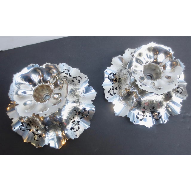 Galt Bros Sterling Silver Compotes - Pair of 2--23 Dwt. For Sale - Image 4 of 5