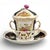 Augustus Rex Revival Chocolate Cup Trembleuse and Saucer by Helena Wolfsohn, Dresden, 1870s, Set of 2 For Sale - Image 15 of 15