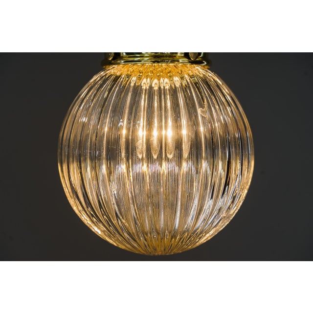 Art Deco Pendant Vienna Around 1920s with Original Cut Glass Shade For Sale - Image 18 of 18