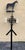 Antique American iron horse weathervane, Nashville TN, with moveable elaborate directional, mounted on a support base. As...
