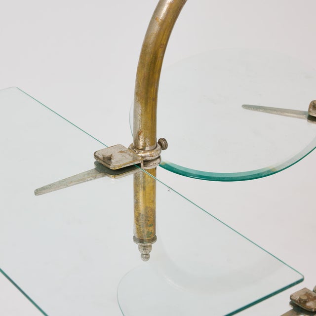 Vintage Art Nouveau Metal and Glass Patisserie Display Stand, 1930s For Sale - Image 6 of 18