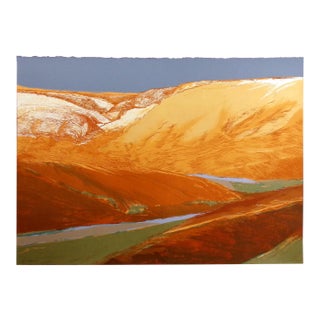 Limited Edition Signed Western Landscape Lithograph "Jemez Springs" by James Conaway For Sale
