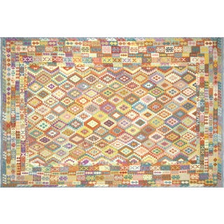 Contemporary Afghan Maimana Kilim Rug For Sale