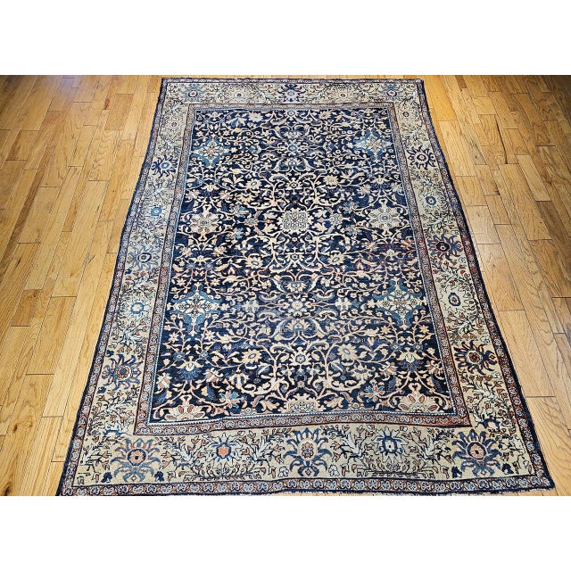 "Late 19th century Persian Ziegler Mahal Sultanabad room size rug in an allover pattern. This magnificent rug features a...