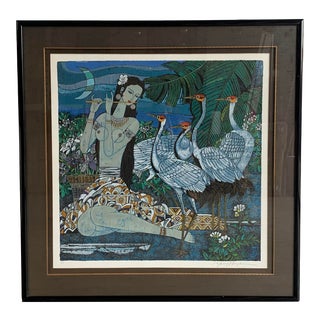 Signed Lithograph by HongBin Zhang For Sale