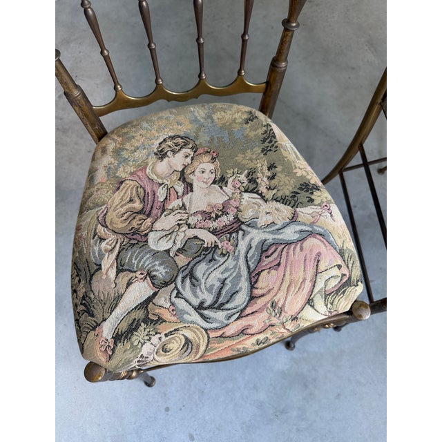 Brass Chiavari Chairs, Italy, 1960s, Fratelli Levaggi/Guiseppe Gaetano Descalzi For Sale - Image 6 of 11