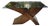 1970s Postmodern Interlocking Burl Wood X-Base Entry Table or Expandable Dining Base For Sale