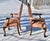 Wood Antique Carved Walnut Armchairs Chippendale Italian Style With Claw Feet Pair For Sale - Image 7 of 11
