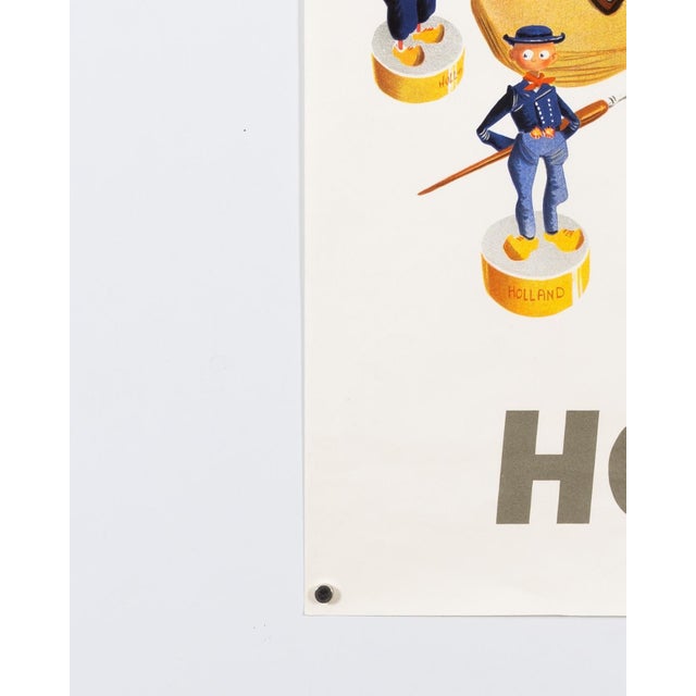 Paper Holland Original Travel Poster by Arnold J. Molenaar, 1950s For Sale - Image 7 of 9