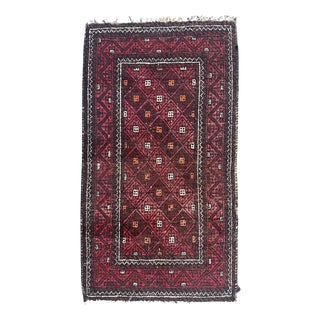 Mid-Century Turkmen Baluch Rug, 1950s For Sale