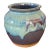 Midcentury Cabinet Vase – Blue & Teal Drip Glaze For Sale