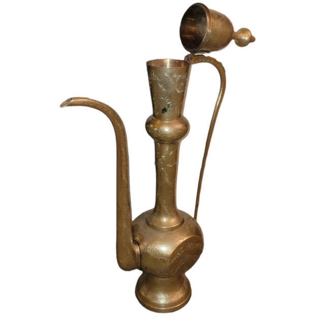 1920s Moroccan Brass Water Pouring Ewer Chairish