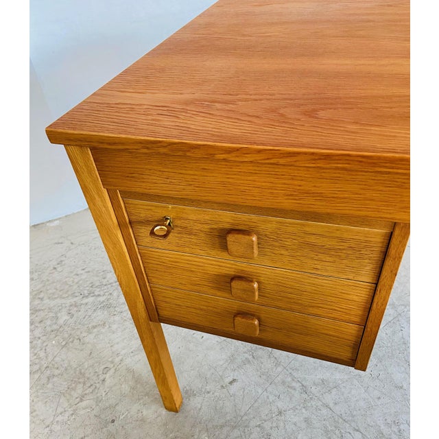 Mid-Century Danish Oak Desk from Domino Møbler, 1960s For Sale - Image 18 of 18