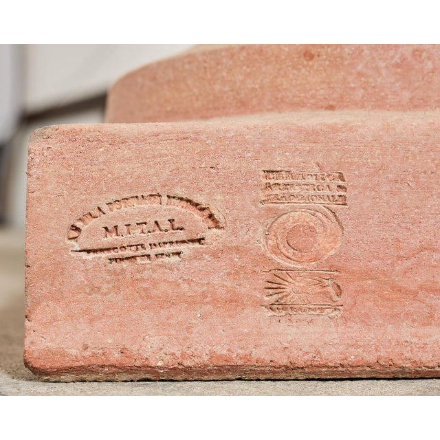 Pair of Tuscan Terracotta Garden Sphere Finials on Pedestals For Sale - Image 10 of 18