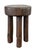 Wood African Vintage Carved Wood Milk Stool Hehe Gogo People Tanzania 12"h For Sale - Image 7 of 8