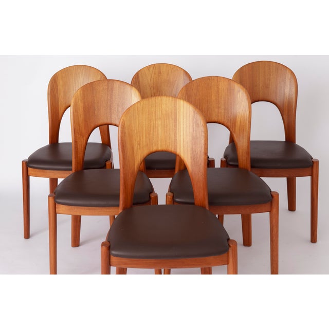 Vintage Danish Teak Chairs by Niels Koefoed, 1970s, Set of 6 For Sale - Image 10 of 11