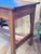 Brown Vintage Mission Oak Arts & Crafts Writing Desk With Stretcher Shelf For Sale - Image 8 of 9