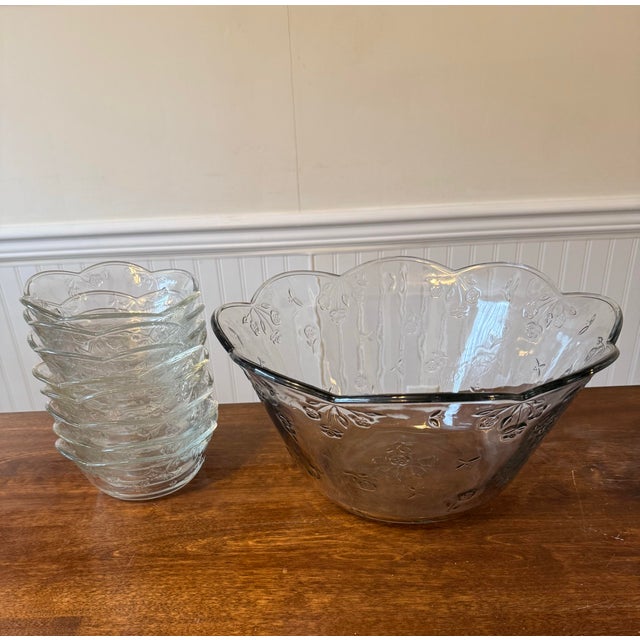 Savannah Salad Bowl and Set of Eight Serving Bowls For Sale - Image 6 of 12