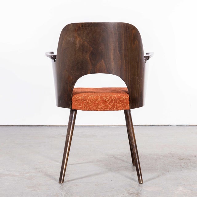Wood Dark Walnut Model 515 Side Chair by Oswald Haerdt, 1950s For Sale - Image 7 of 10