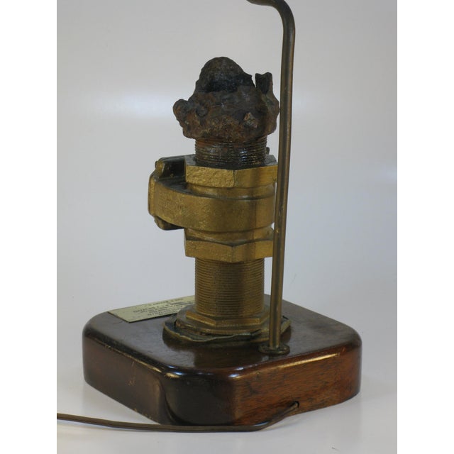 Table Lamp Nautical Antique S.S. San Jose Brass Recovered Pipe For Sale - Image 6 of 16