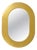 Mid-Century Minimalist Gold-Plated Wall Mirror by Carl Aubock, Vienna, Austria, 1960 For Sale