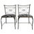 Iron Chairs in Zebra Print Velvet by Rene Prou, 1940s, Set of 2 For Sale - Image 9 of 9